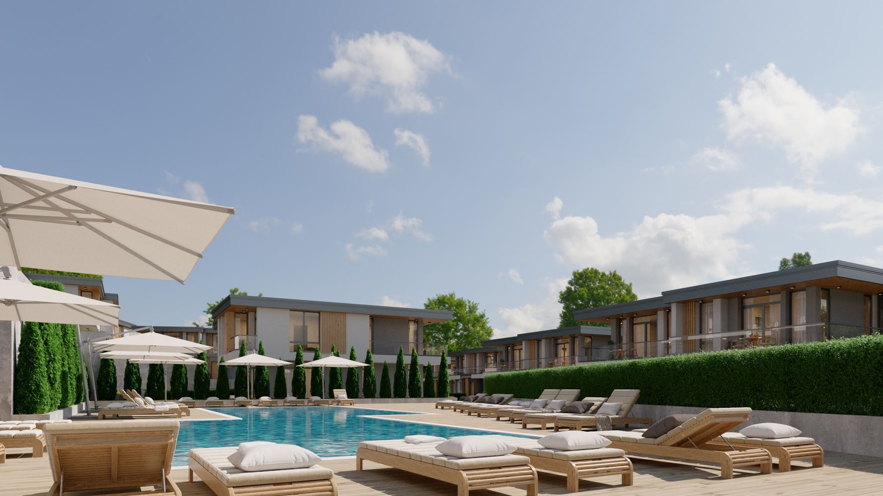 Современный дом в закрытом комплексе рядом со Солнечным Берегом – комфорт, спокойствие и отличная инвестиция